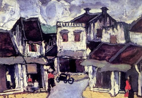 tranh phố cổ họa sĩ Bùi Xuân Phái ( phố phái ) tranh phố cổ họa sĩ Bùi Xuân Phái ( phố phái )