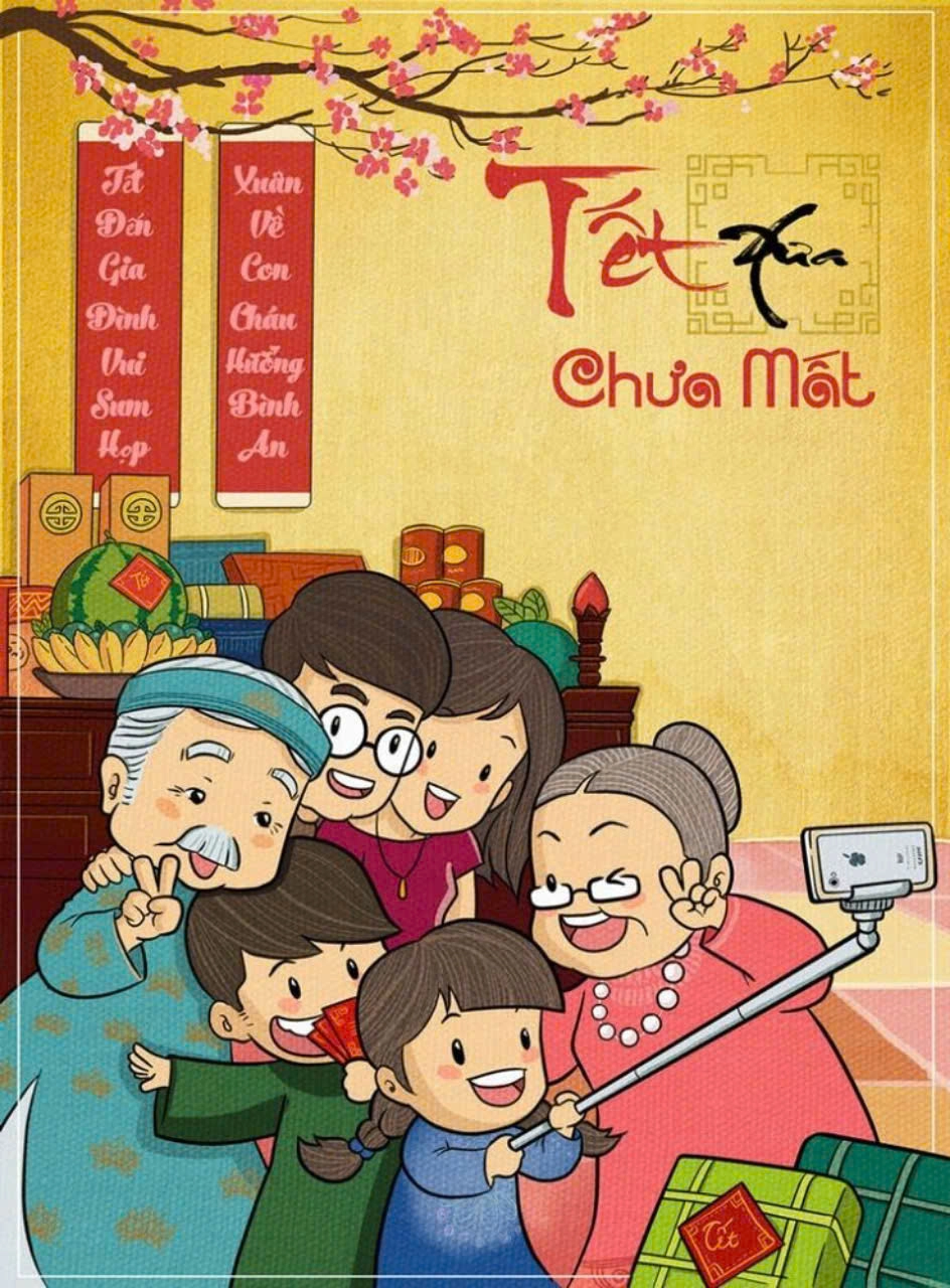 mẫu vẽ tranh ngày tết đáng yêu mẫu vẽ tranh ngày tết đáng yêu