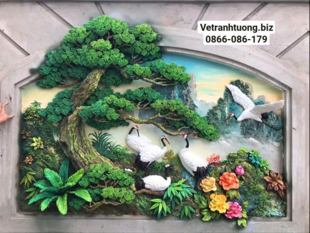 tranh đắp nổi