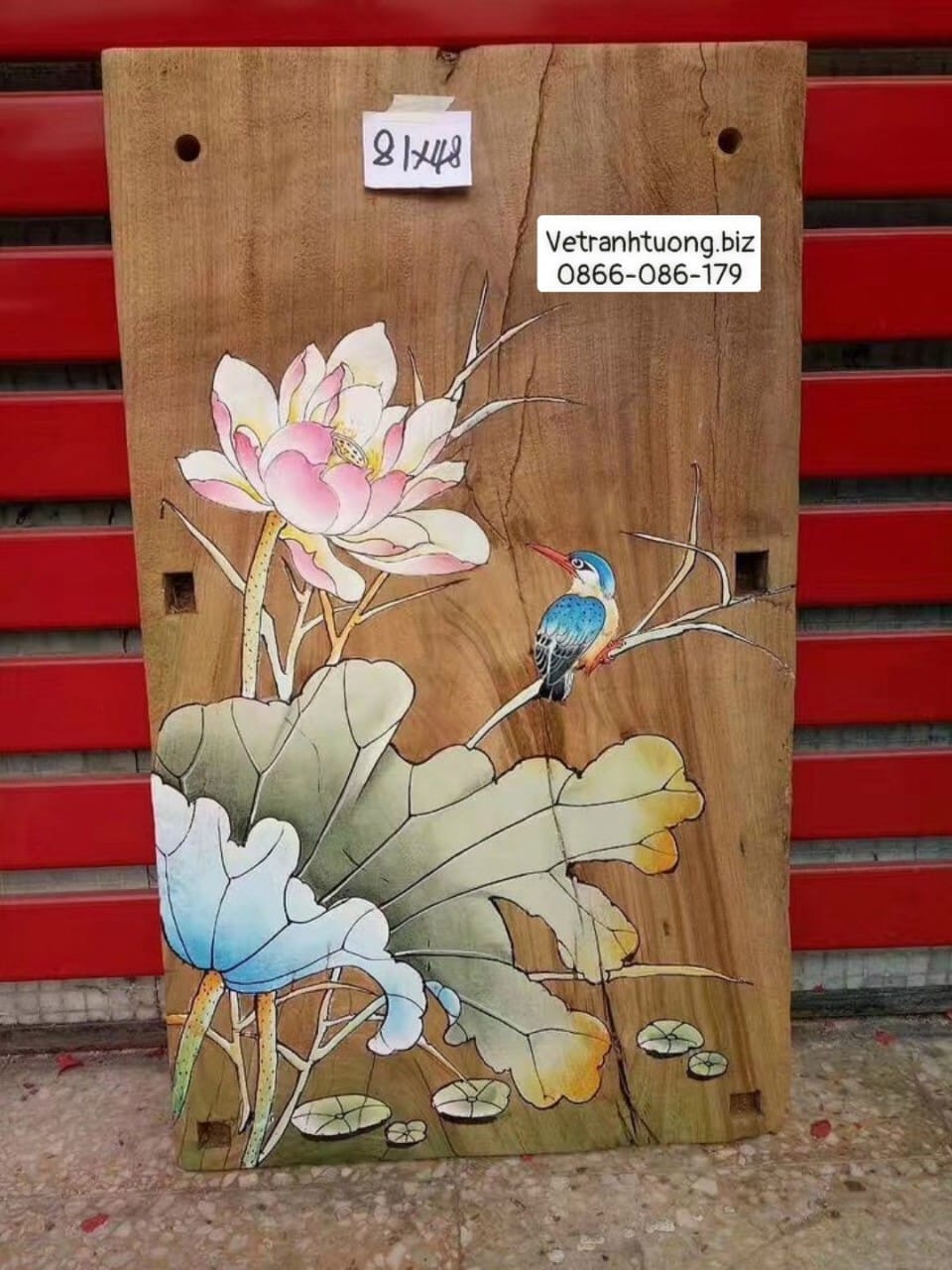 tranh vẽ trên gỗ cao cấp
