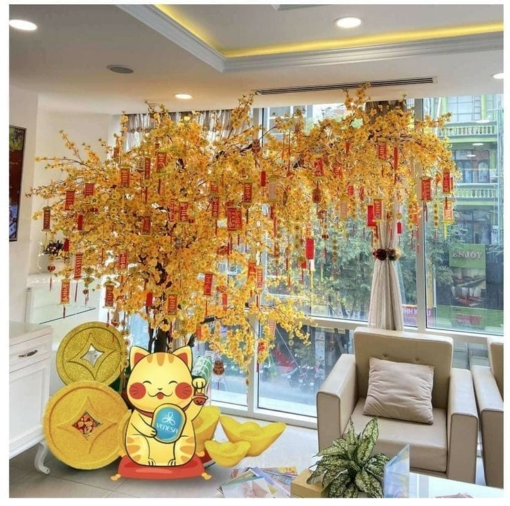 mẫu cây mai giả