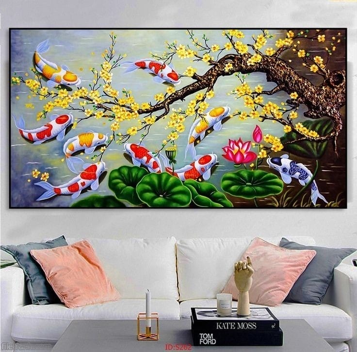 tranh cửu ngư quần hội