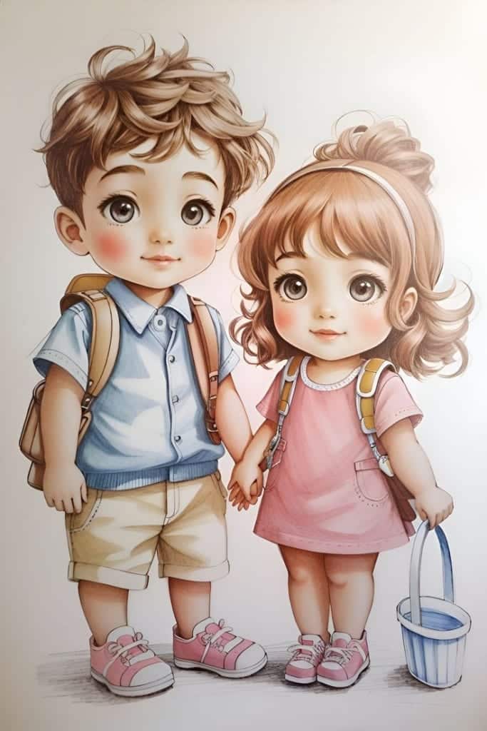 mẫu vẽ tranh chipi