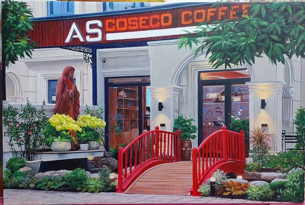 vẽ tranh phong cảnh theo ảnh chụp