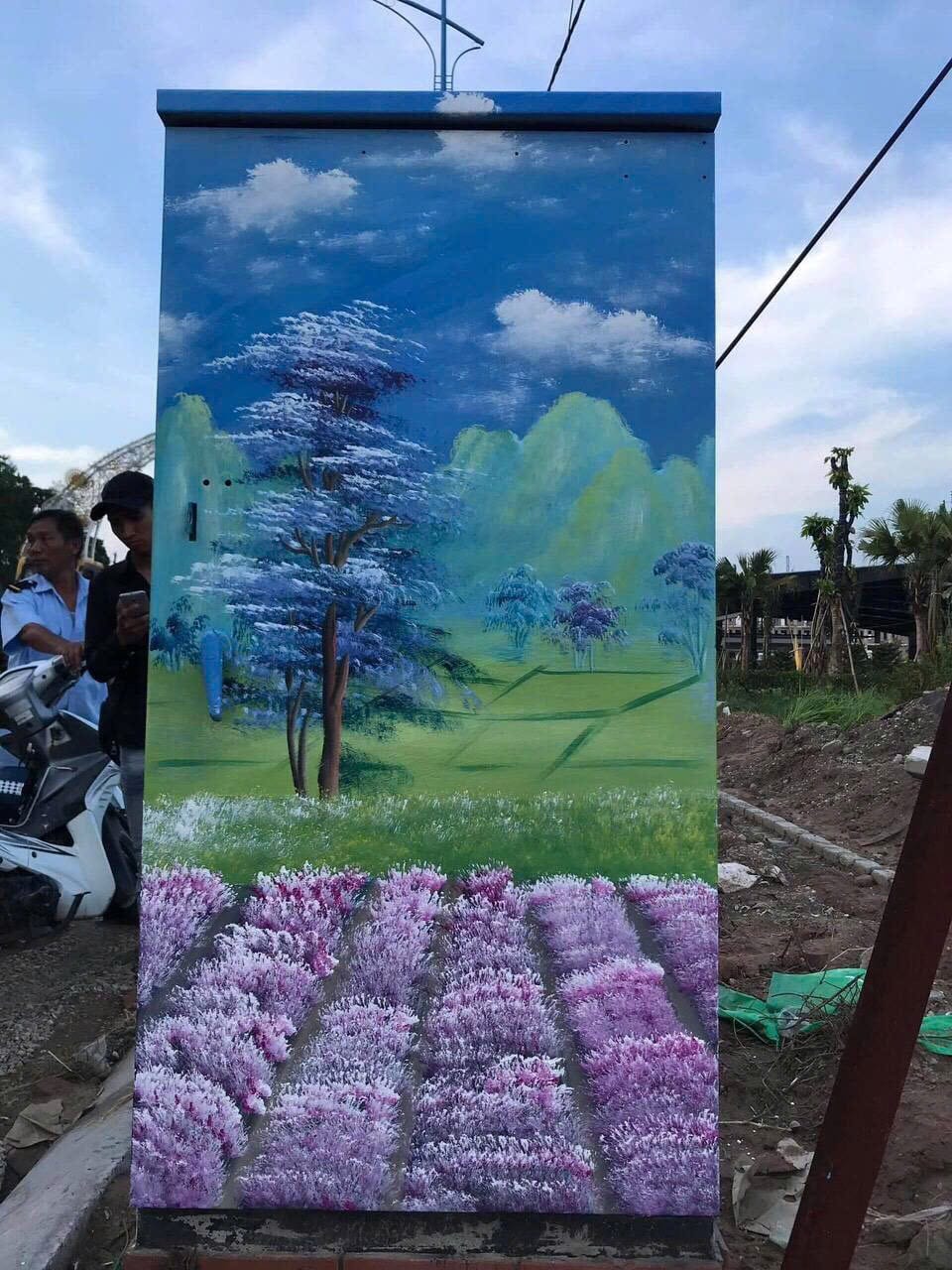 mẫu vẽ tranh bốt điện