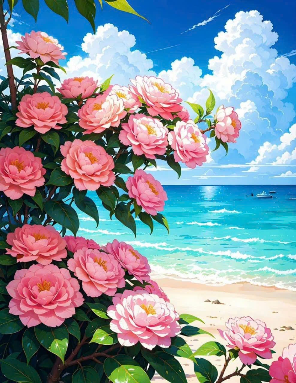 mẫu vẽ tranh tường hoa hồng mẫu vẽ tranh tường hoa hồng